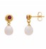 Ruby & Pearl Drop Earrings | GTPS006P