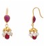 Classic Ruby & Pearls Jhumkas