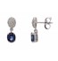 Blue Sapphire & Diamond Berry Drop Earrings