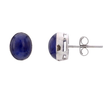 Blue Sapphire Stud Earrings