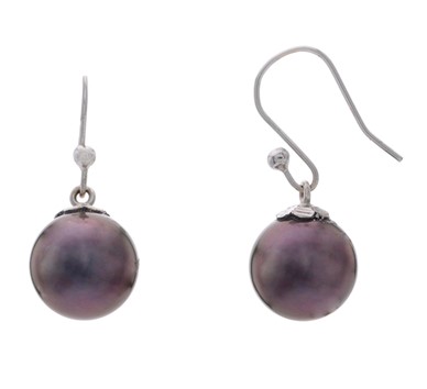 Tahitian Gold Pearl Hanging Earrings | GTTHH20