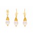 Pearl Pear Drop Earrings & Pendant