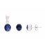 Blue Sapphire Berry Earrings & Pendant