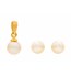 Simple Pearl Stud Earrings & Pendant