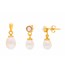 Pearl Drop Earrings & Pendant