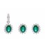 Emerald & Diamonds Sunlit Stud Earrings & Pendant