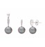 Tahitian Pearl Line Drop Earrings & Pendant