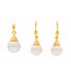 Simple Pearl Umbrella Drop Earrings & Pendant