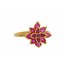 Ruby Lotus Finger Ring