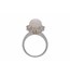 Pearl & Diamond Twisted Flower Ring