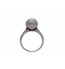 Tahitian Button Pearl & Diamonds Finger Ring