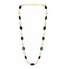 Vintage Pebble Necklace with Emeralds