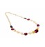 Ruby, Sapphire & Pearl Beaded Necklace