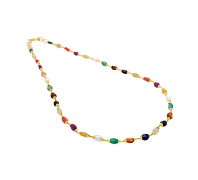 Beaded Navratan Necklace