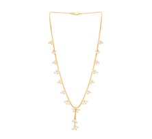 Floral Pearl Spike Necklace