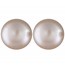 Pink Color Button Pearl Stud Earring