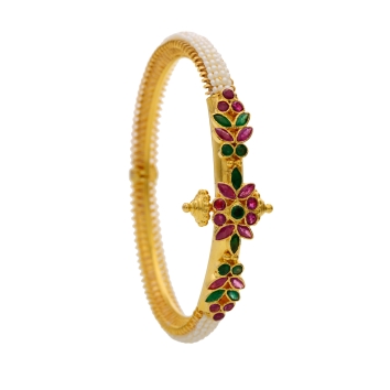 Ruby, Emerald & Pearl Flower Kadas