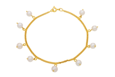 Pearl Pebble Drop Bracelet