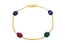 Ruby, Emerald & Saphhire Pebble Bracelet