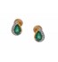 Emerald & Diamonds Statement Studs Earrings