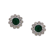Diamonds & Emeralds Studs Earrings