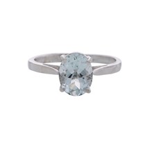 Aquamarine Stone Finger Ring