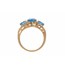 Blue Topaz & Diamond Finger Ring