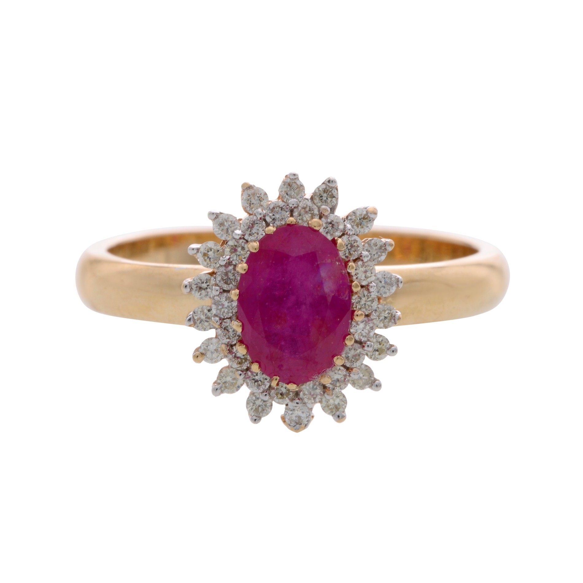 Buy Ruby & Diamonds Finger Ring with 1 stone online