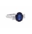 Blue Sapphire & Diamonds Finger ring