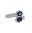 Blue Sapphire & Diamonds Finger Ring