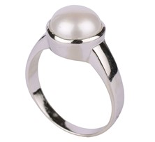 Silver ring with pearl-SR508
