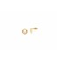 Gold with Diamond stud hexagonal earrings