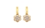 Gold and Diamond Stud Earrings