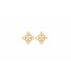 Gold with Diamond Stud Earring