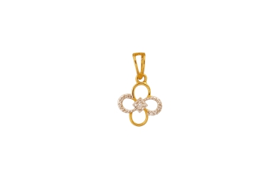 Gold with Diamond Pendant