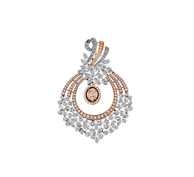 Diamond Pendant in Rose Gold