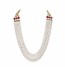 Multi-Strand Pearl Necklace with ruby stone
