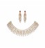 Ruby & pearl Mesh Necklace set