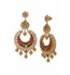 Multistone chandbali earrings