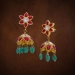 Multicolor  star jhumka earrings