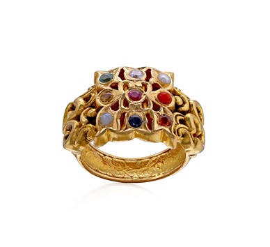 Gold Navarathna Ring