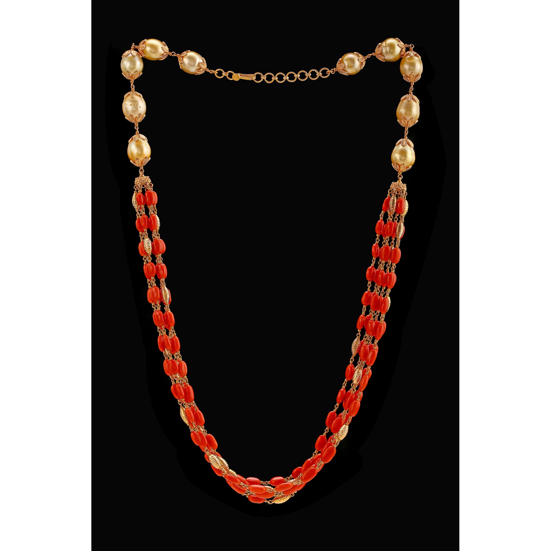 coral gold jewellery