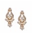 Gold with diamond South sea drop earrings