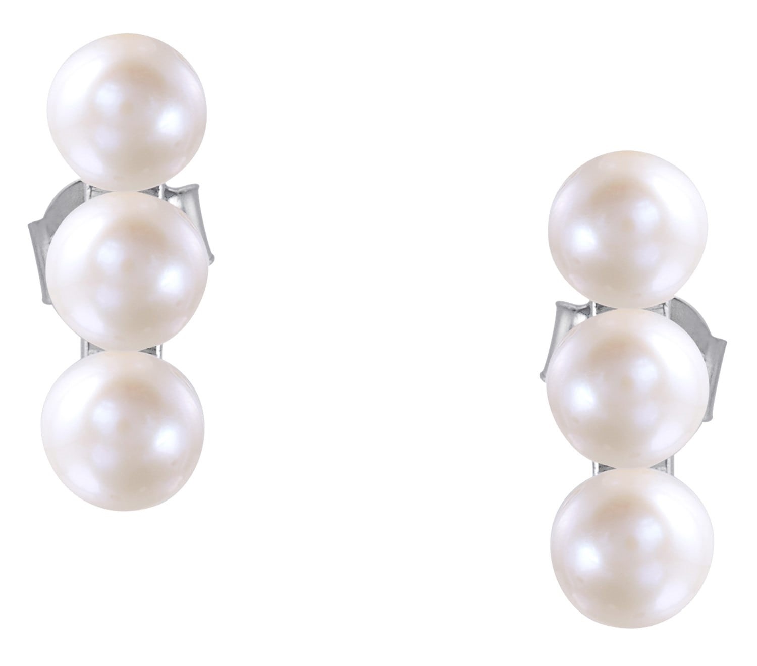 Drop Earrings - Buy Freshwater White Pearl Cluster Stud Earring at ...