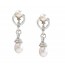 Charming Pearl Drop Earring in Silver