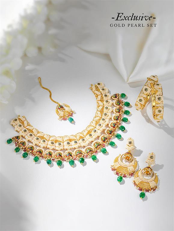 Buy Gold Pearl Sets at Krishna Pearls