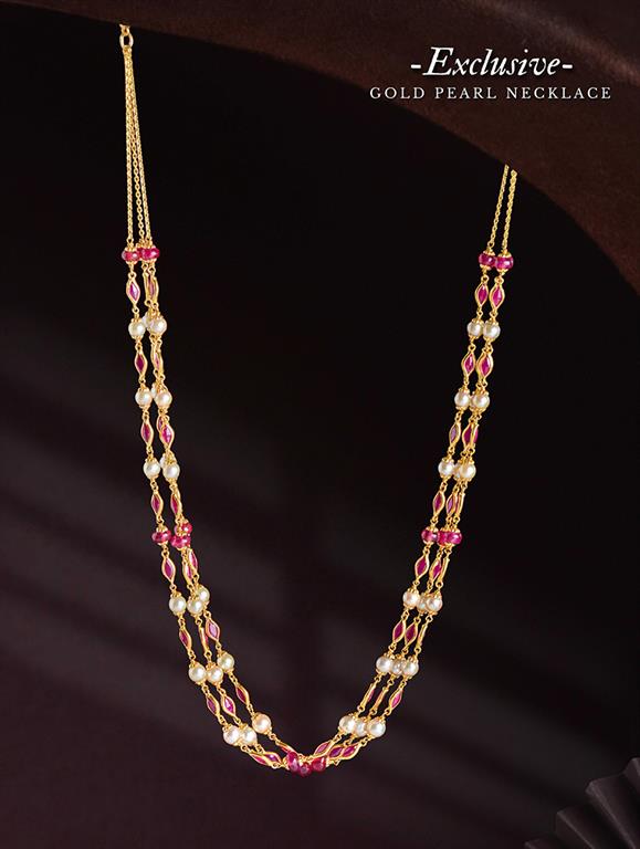 Gold Pearl Chains at Krishna Pearls